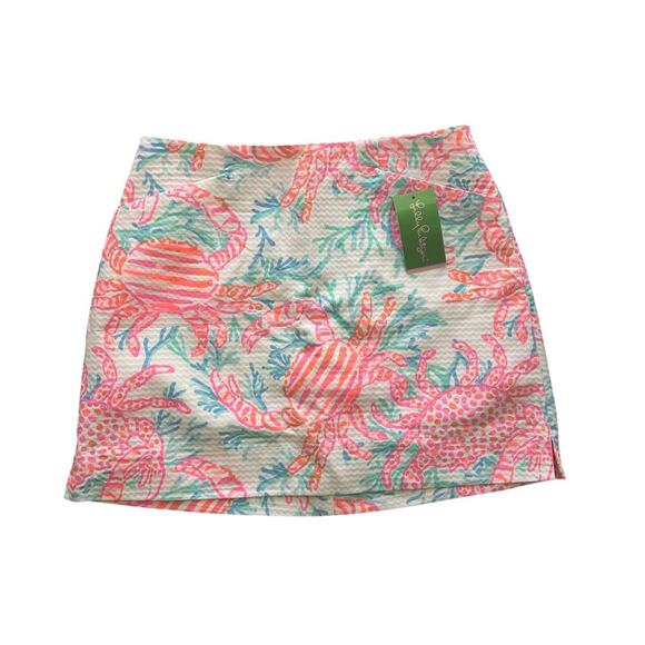 Lilly Pulitzer Dresses & Skirts - Lily Pulitzer Marigold Skort Crab Print Resort White Size 0